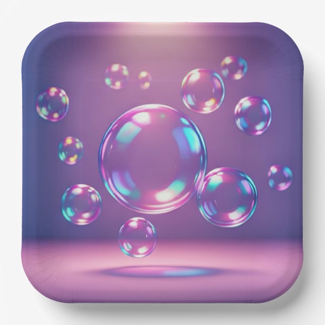 Paper Plate (Bubbles) (Front)