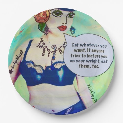 Paper plate  by bad girl art
