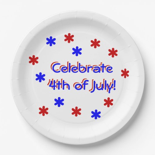 Paper Plate _ Celebrate 4th of July