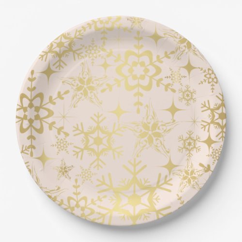 Paper Plate_Christmas Snowflakes Paper Plates