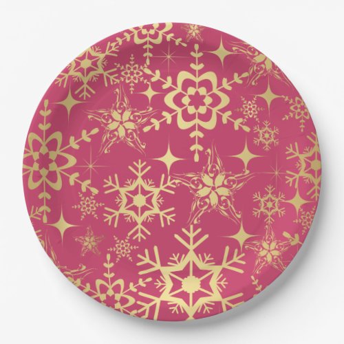 Paper Plate_Christmas Snowflakes Paper Plates