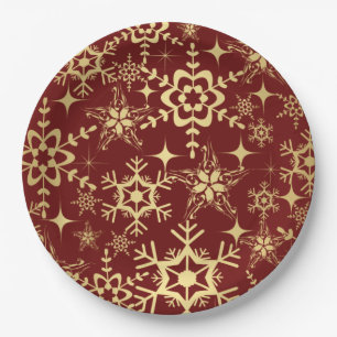 Paper Plate-Christmas Snowflakes Plates