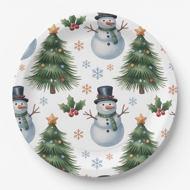 Paper Plate-Christmas Tableware Paper Plates (Front)
