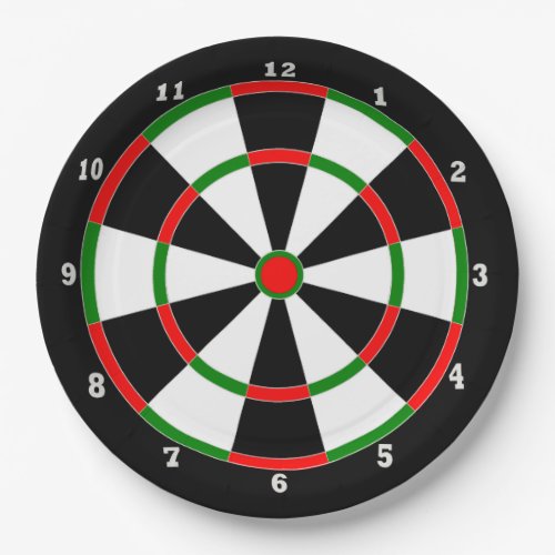 Paper Plate _ Dartboard Clock Design