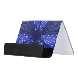 Paper Plate Desk Business Card Holder