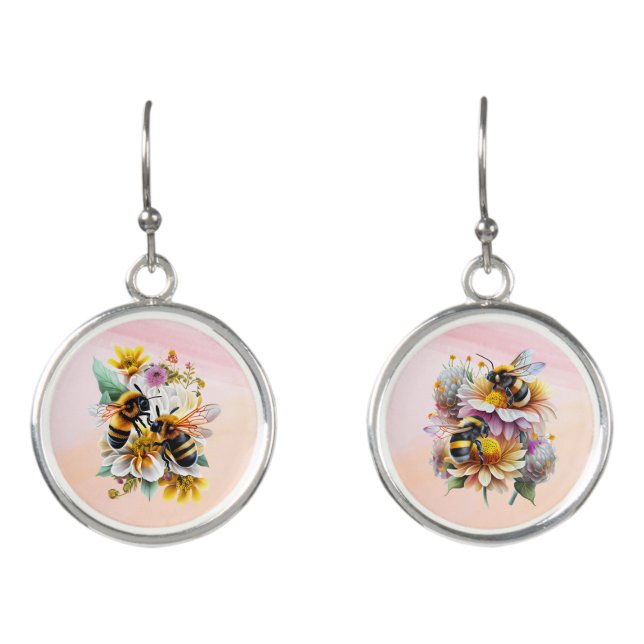 Paper Plate Earrings (Front)