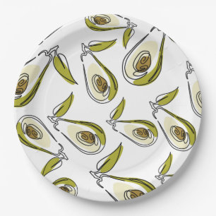 Paper Plate features a cute Avocado.