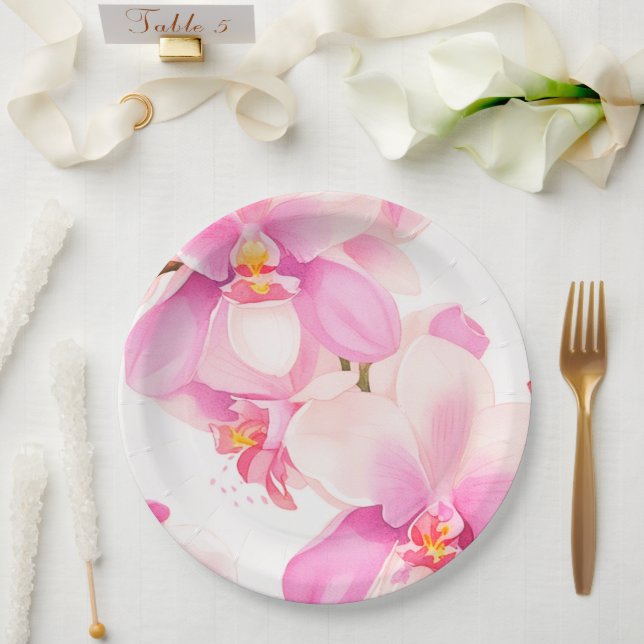Paper Plate floral wedding/shower (Wedding)