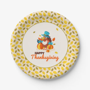 Paper Plate for a traditional Thanksgiving feast