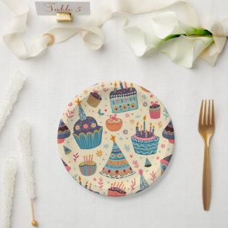 Paper plate for kids birthday