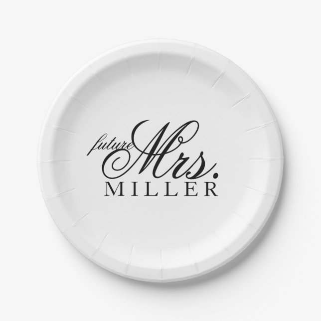 Paper Plate - future Mrs. (Front)
