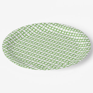 Paper Plate - Green Fibers Woven