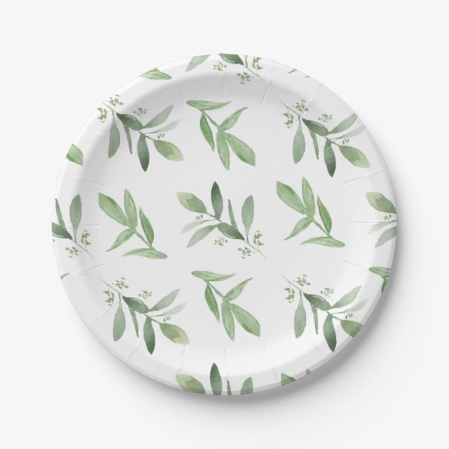 Paper Plate - greenery (Front)