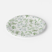 Paper Plate - greenery 7 or 9 inch (Angled)