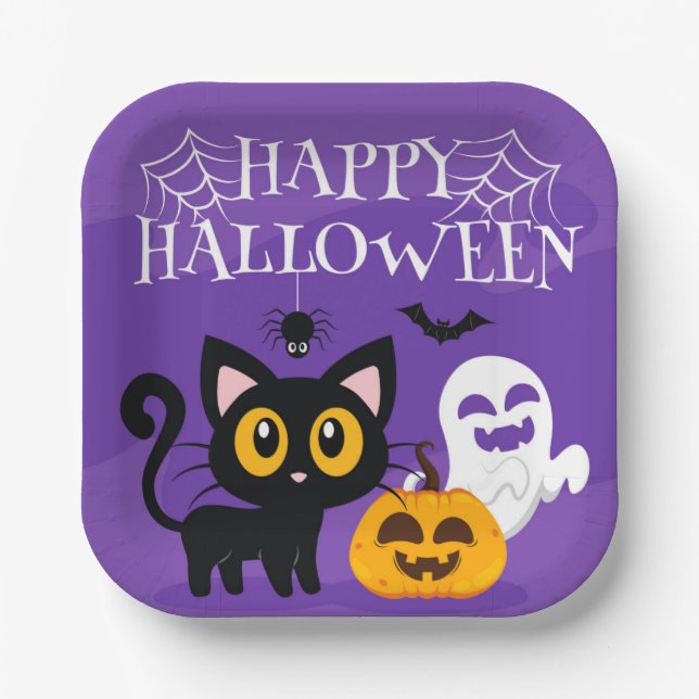 Paper Plate-Halloween Paper Plates (Front)