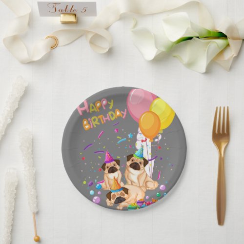 paper plate happe birthdays animale dog 