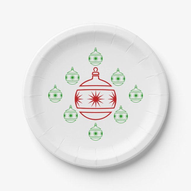Paper Plate - Holiday Tree Ornaments (Front)