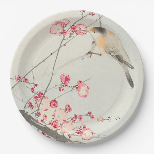 PAPER PLATE  JAPANESE WOODBLOCK  OHARA KOSON