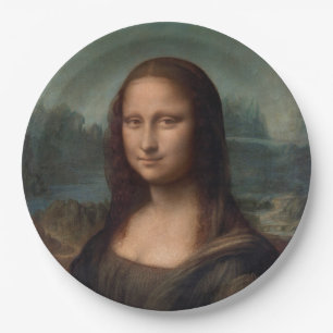 PAPER PLATE : LEONARDO DA VINCI : THE MONA LISA