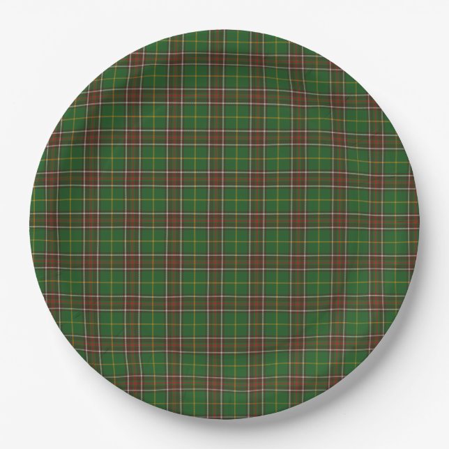 Paper plate   Newfoundland Tartan plaid (Front)