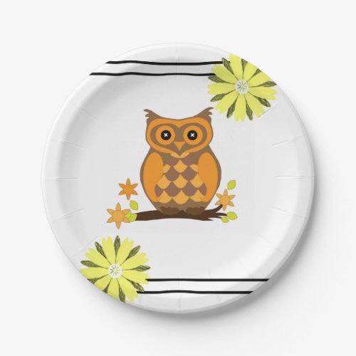 Paper Plate Owl
