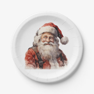 Paper Plate (Paper Plate) Santa Claus