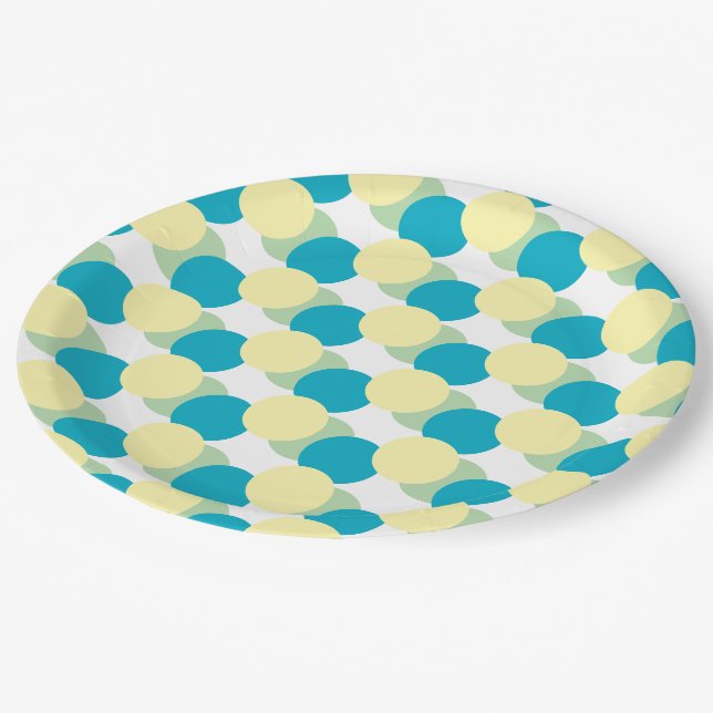 Paper Plate - Pastel Circles Overlapping (Angled)