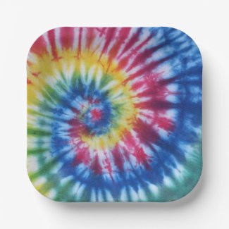 Paper Plate Rainbow Tie Dye Rainbow Colors