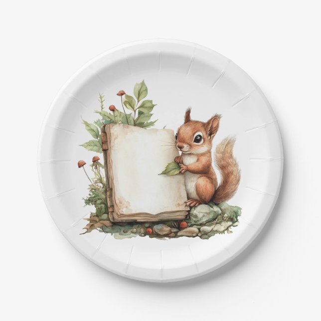   Paper Plate  Rustic Autumn Baby Shower Plates (Front)