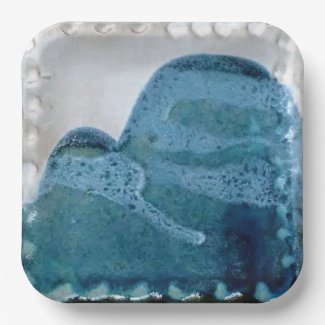 Paper Plate Vintage 1985 Mt Tamalpais Ceramic