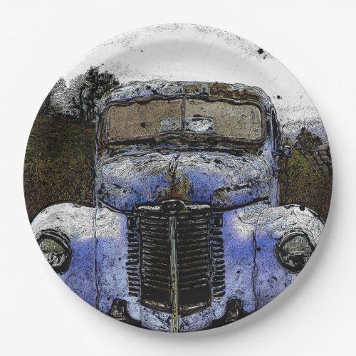 Paper Plate Vintage Truck