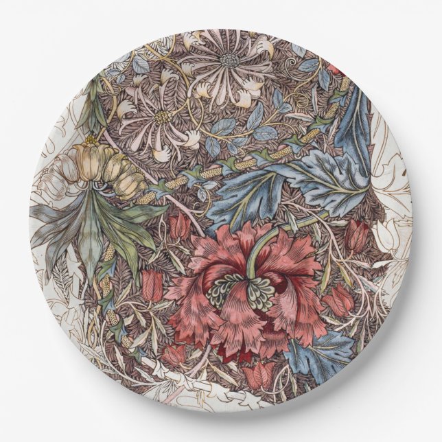 PAPER PLATE : WILLIAM MORRIS : WILD TULIP (Front)