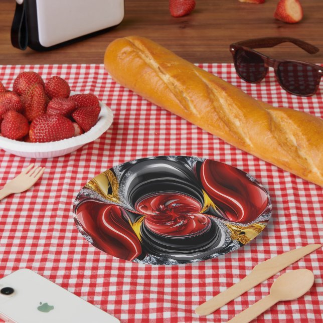 Paper plate with German Colors Design (Picnic)