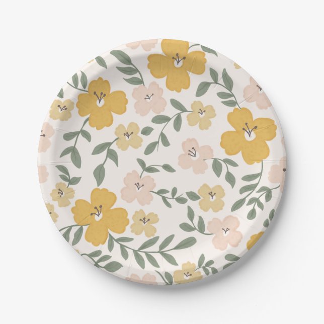 Paper Plates, 7" Round Paper Plate (Front)