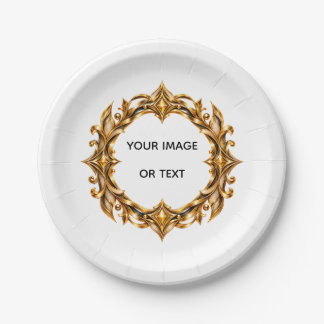 Paper Plates, 7" Round Paper Plate