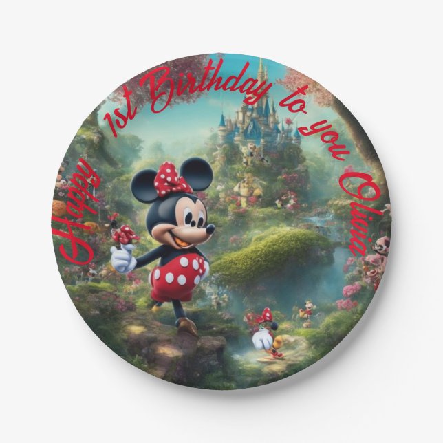 Paper Plates, 7" Round Paper Plate (Front)