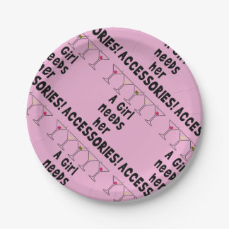 PAPER PLATES - A GIRL NEEDS HER ACCESSORIES