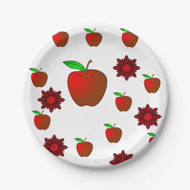 Paper plates Apples (Front)