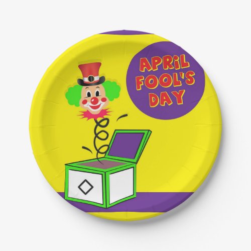 Paper Plates, April fool's Day Clown 