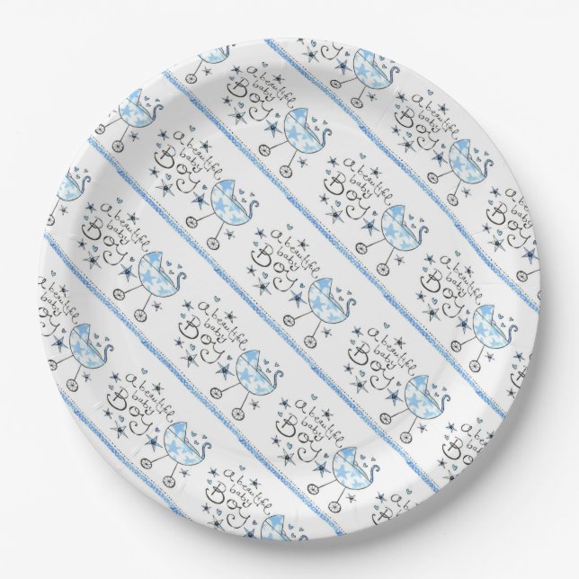 Paper Plates/Baby Boy Paper Plates (Front)