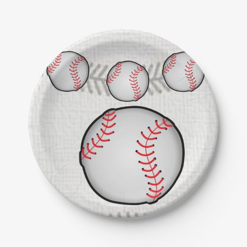 Paper plates Baseball