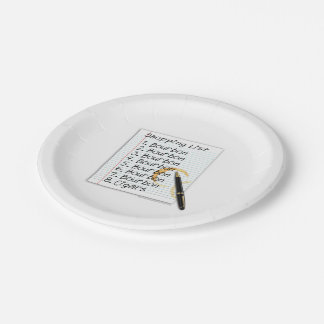 PAPER PLATES - BOURBON LOVERS SHOPPING LIST