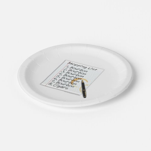 PAPER PLATES _ BOURBON LOVERS SHOPPING LIST