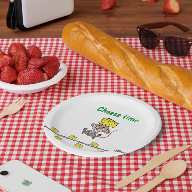 Paper Plates, Cheese time Paper Plates (Picnic)