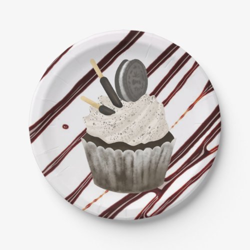 Paper Plates,  Chocolate Cupcake Fudge 