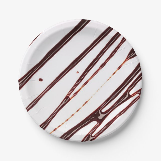 Paper Plates,  Chocolate Fudge  Plates (Front)