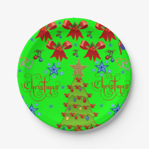Paper plates Christmas