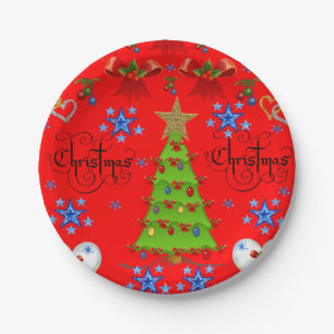 Paper plates Christmas