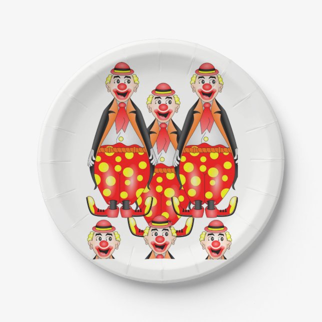 Paper plates Clowns (Front)