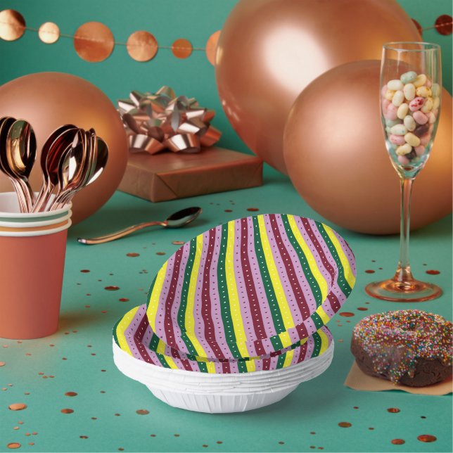 Paper Plates | Custom | Stylish | Party Tableware Bowls (Multi)